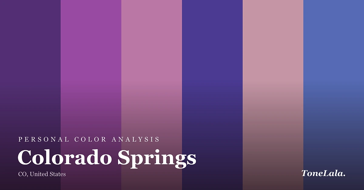 Personal color analysis in Colorado Springs — the Colorado Springs color palette by ToneLala
