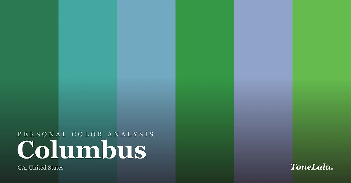 Personal color analysis in Columbus — the Columbus color palette by ToneLala