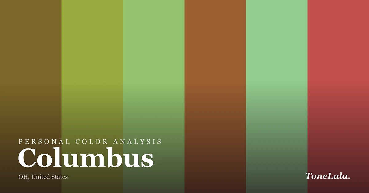 Personal color analysis in Columbus — the Columbus color palette by ToneLala