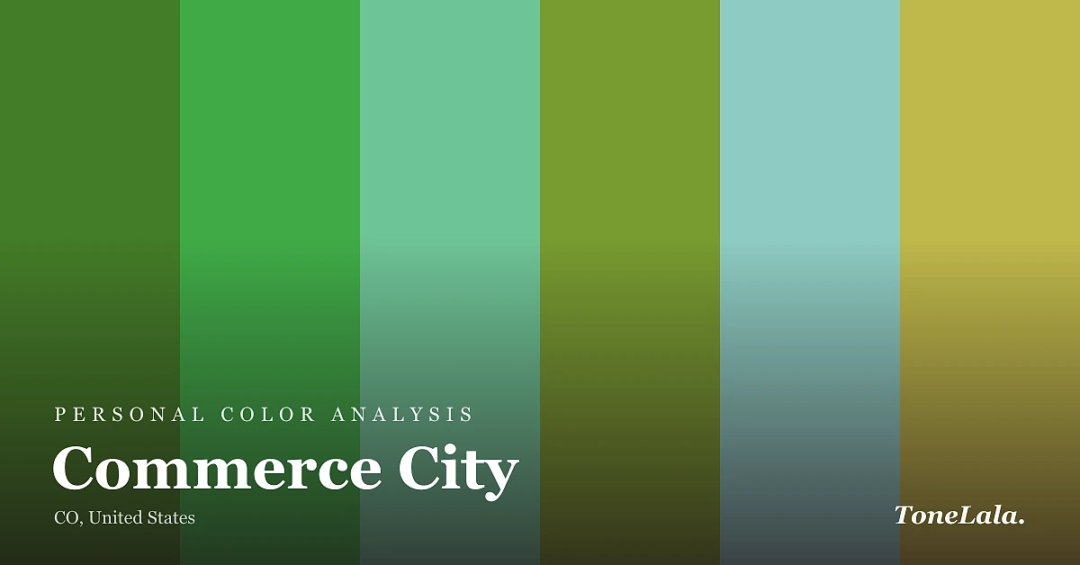 Personal color analysis in Commerce City — the Commerce City color palette by ToneLala