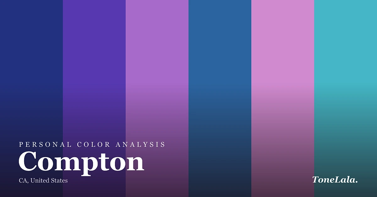 Personal color analysis in Compton — the Compton color palette by ToneLala
