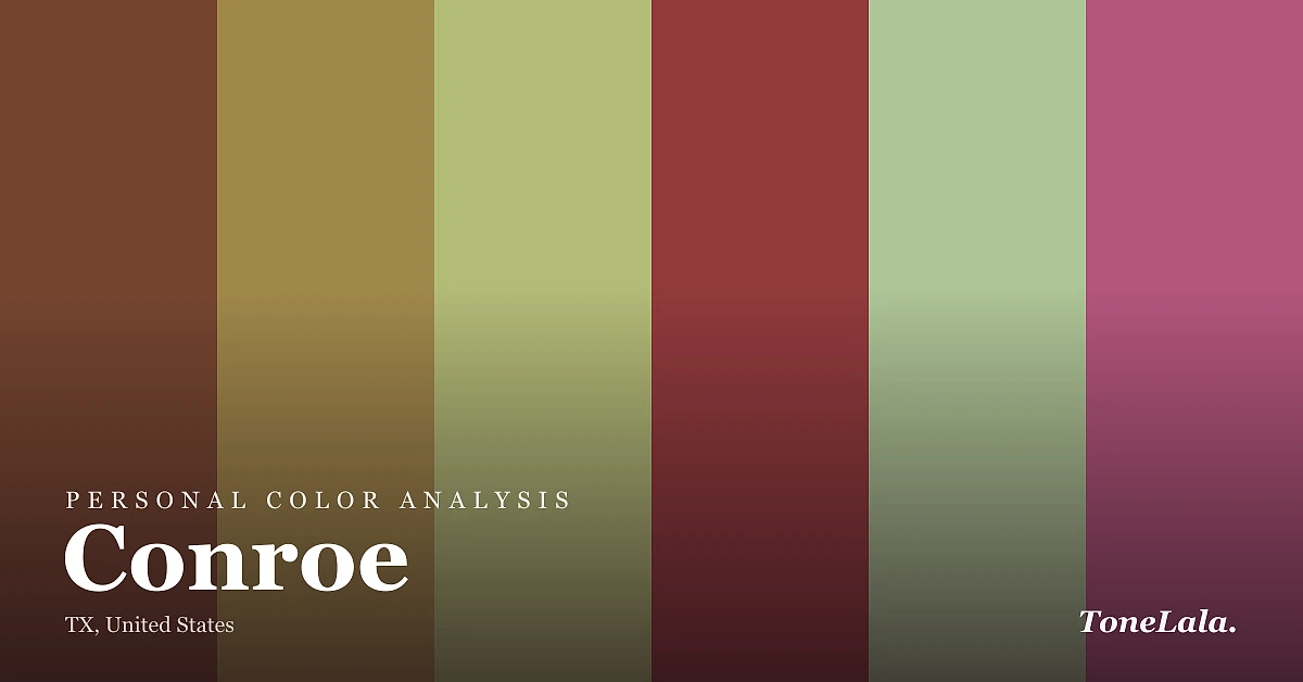 Personal color analysis in Conroe — the Conroe color palette by ToneLala