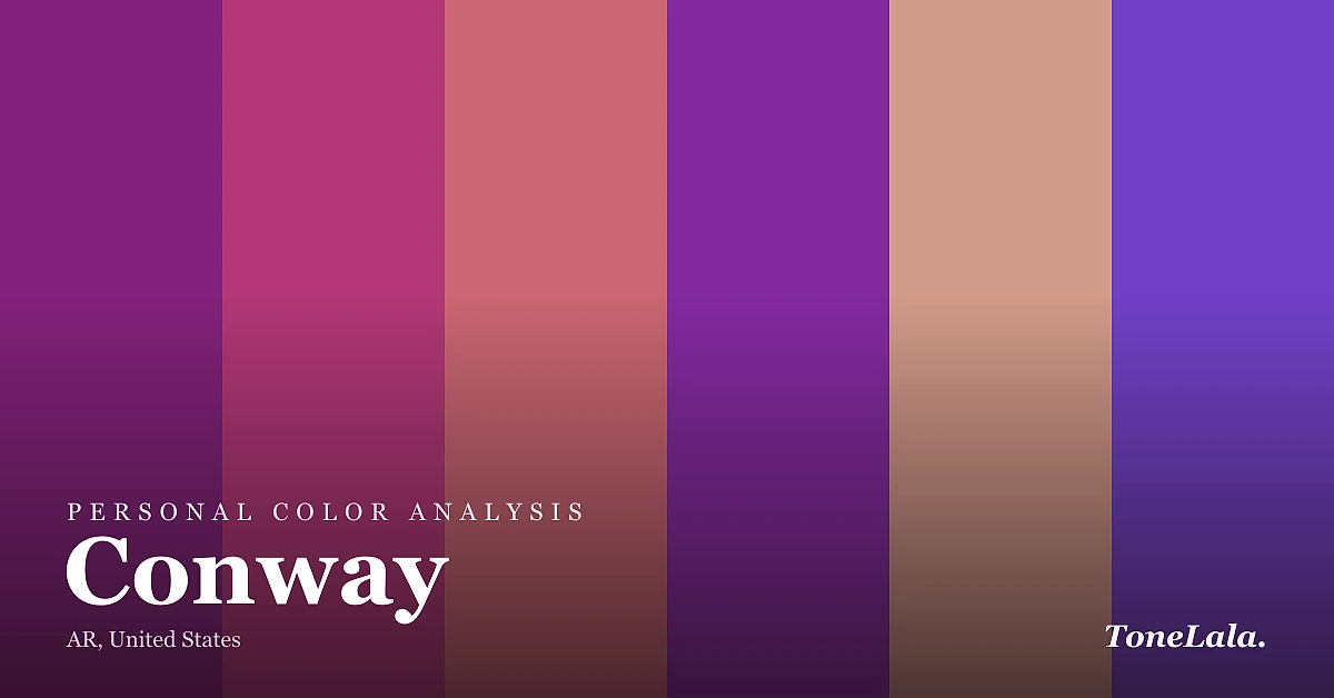 Personal color analysis in Conway — the Conway color palette by ToneLala