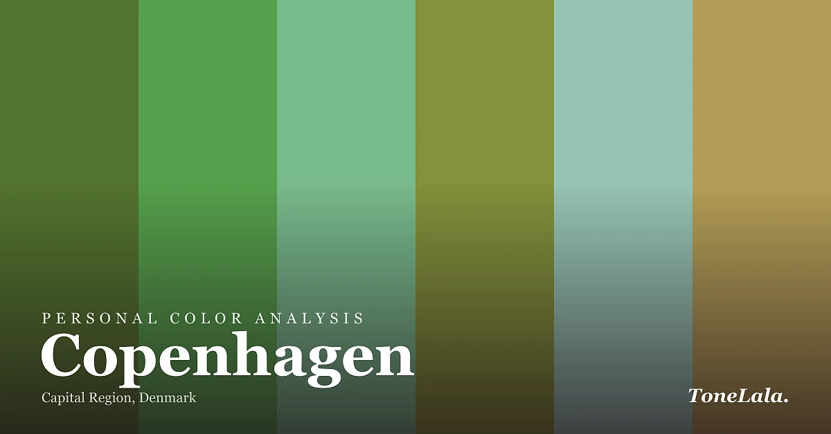 Personal color analysis in Copenhagen — the Copenhagen color palette by ToneLala