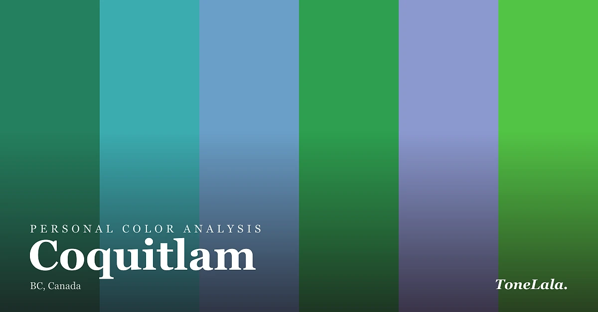 Personal color analysis in Coquitlam — the Coquitlam color palette by ToneLala