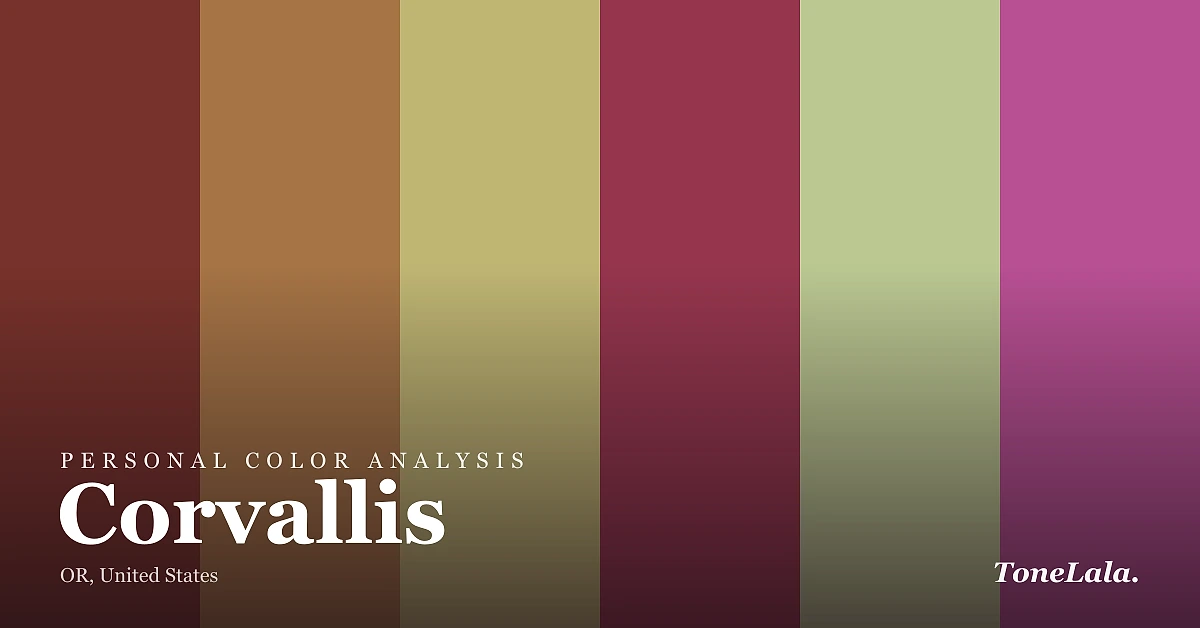 Personal color analysis in Corvallis — the Corvallis color palette by ToneLala