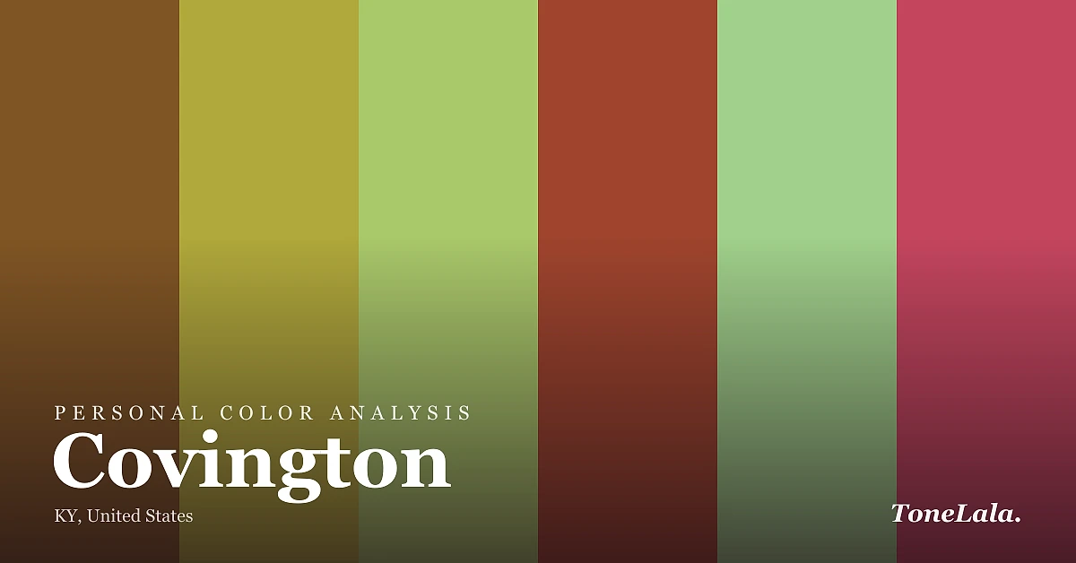 Personal color analysis in Covington — the Covington color palette by ToneLala