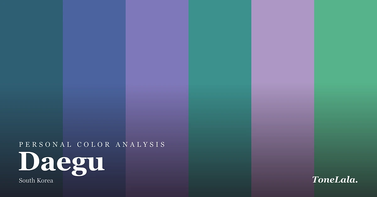 Personal color analysis in Daegu — the Daegu color palette by ToneLala