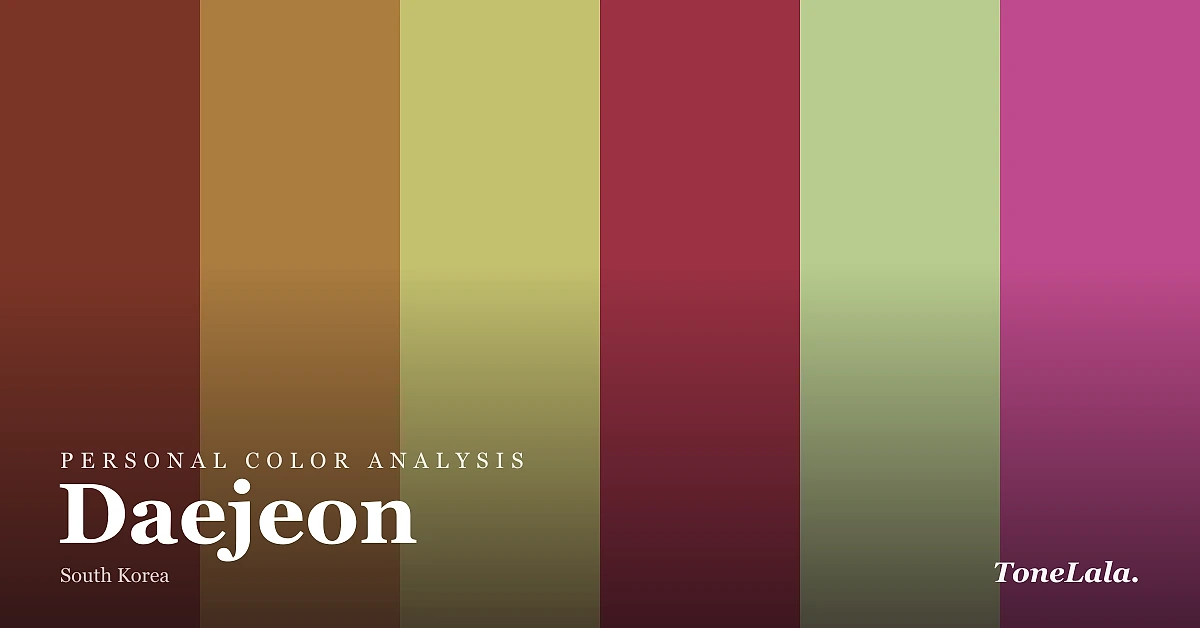 Personal color analysis in Daejeon — the Daejeon color palette by ToneLala