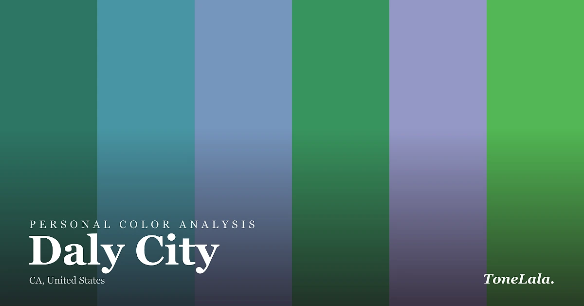 Personal color analysis in Daly City — the Daly City color palette by ToneLala