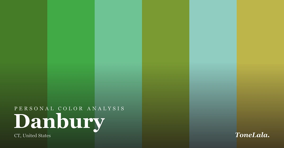 Personal color analysis in Danbury — the Danbury color palette by ToneLala
