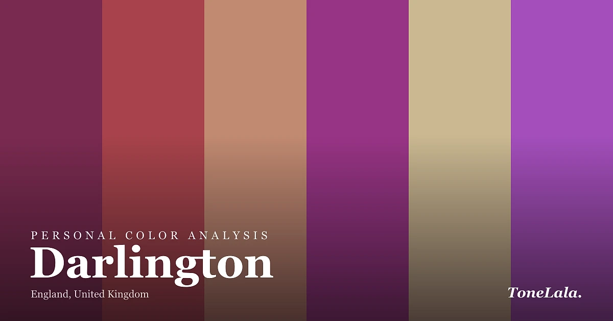 Personal color analysis in Darlington — the Darlington color palette by ToneLala