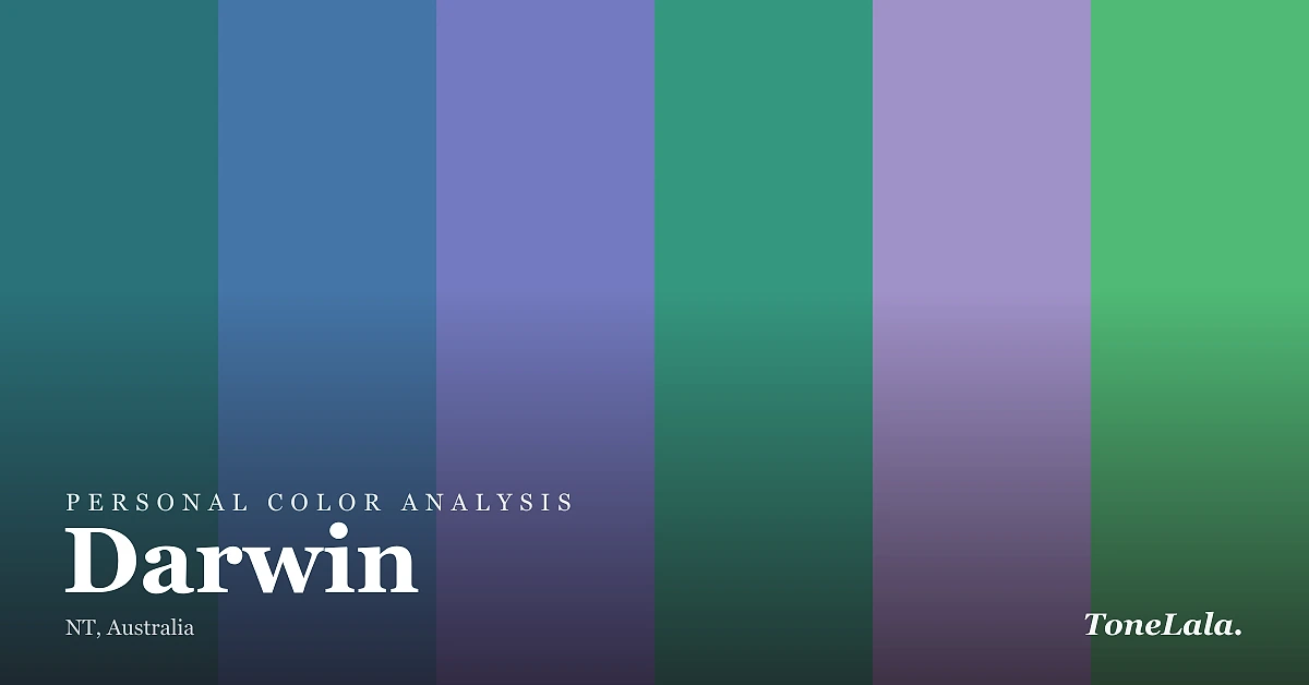 Personal color analysis in Darwin — the Darwin color palette by ToneLala