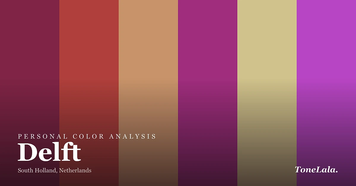Personal color analysis in Delft — the Delft color palette by ToneLala