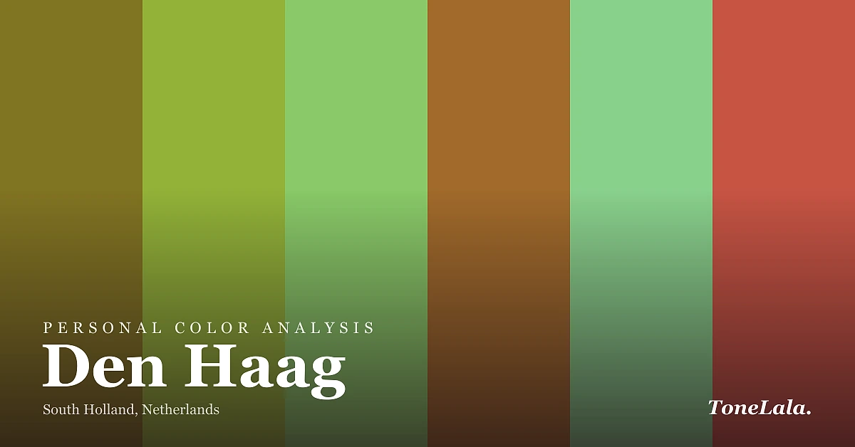 Personal color analysis in Den Haag — the Den Haag color palette by ToneLala