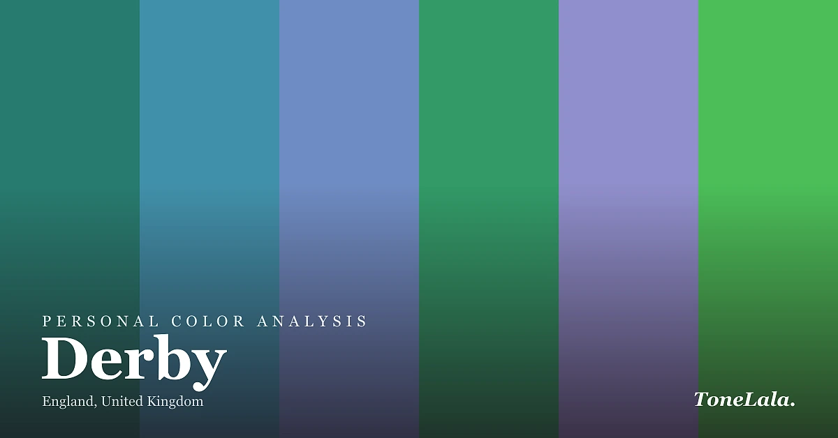Personal color analysis in Derby — the Derby color palette by ToneLala
