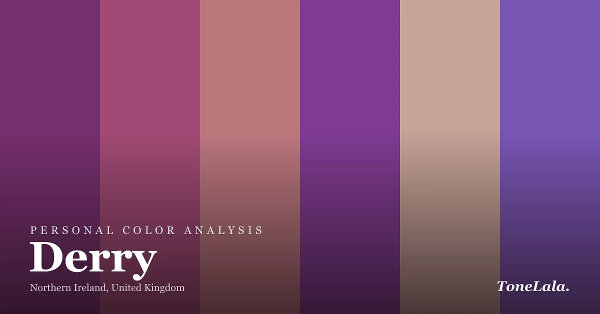 Personal color analysis in Derry — the Derry color palette by ToneLala