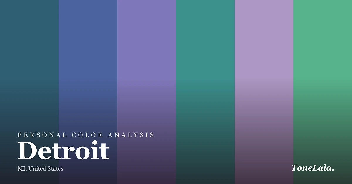 Personal color analysis in Detroit — the Detroit color palette by ToneLala