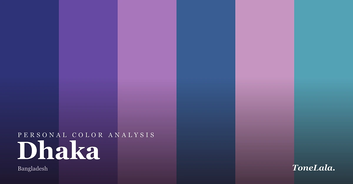 Personal color analysis in Dhaka — the Dhaka color palette by ToneLala