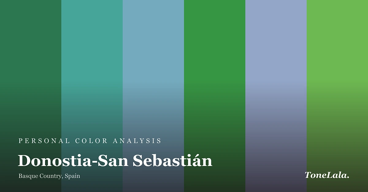 Personal color analysis in Donostia-San Sebastián — the Donostia-San Sebastián color palette by ToneLala