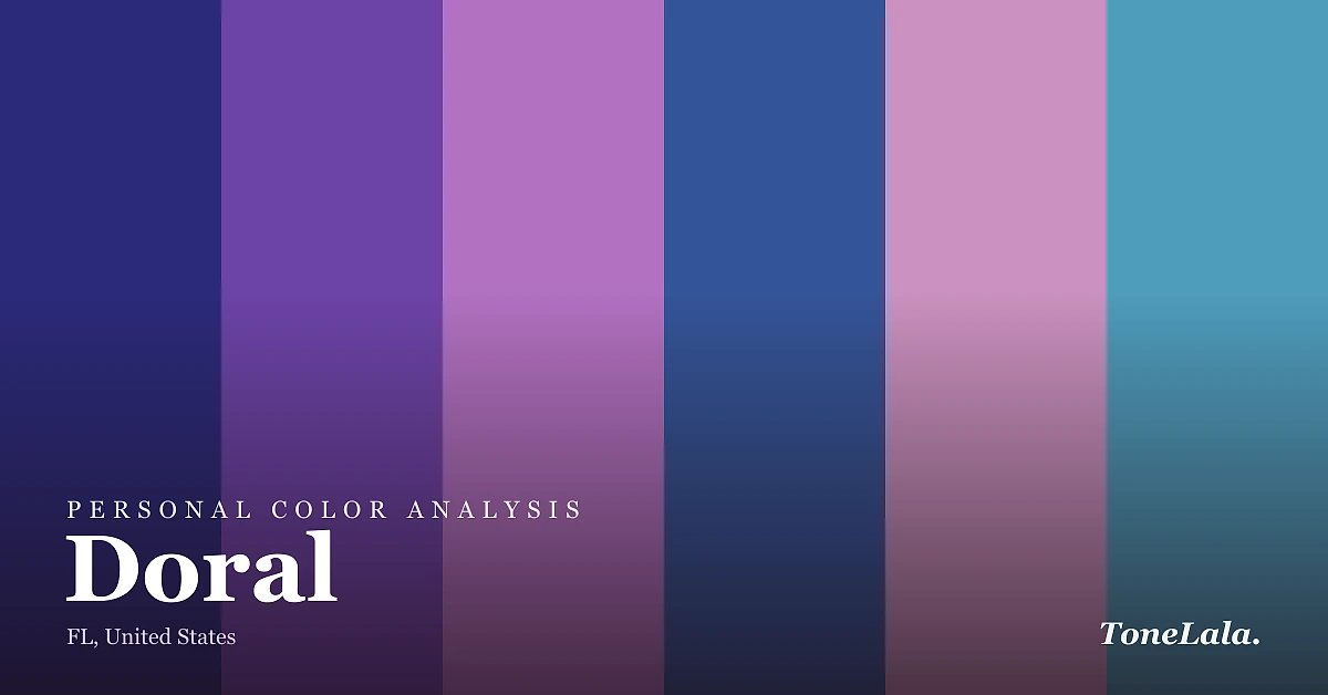 Personal color analysis in Doral — the Doral color palette by ToneLala