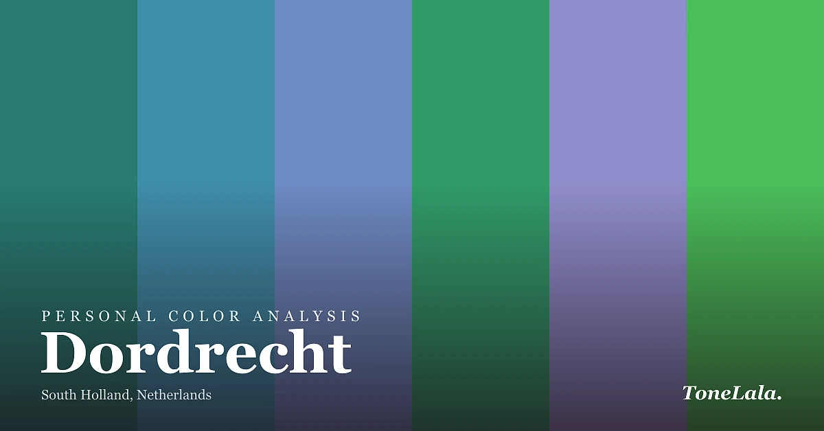 Personal color analysis in Dordrecht — the Dordrecht color palette by ToneLala