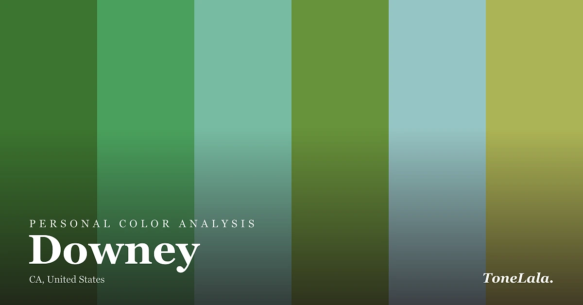 Personal color analysis in Downey — the Downey color palette by ToneLala