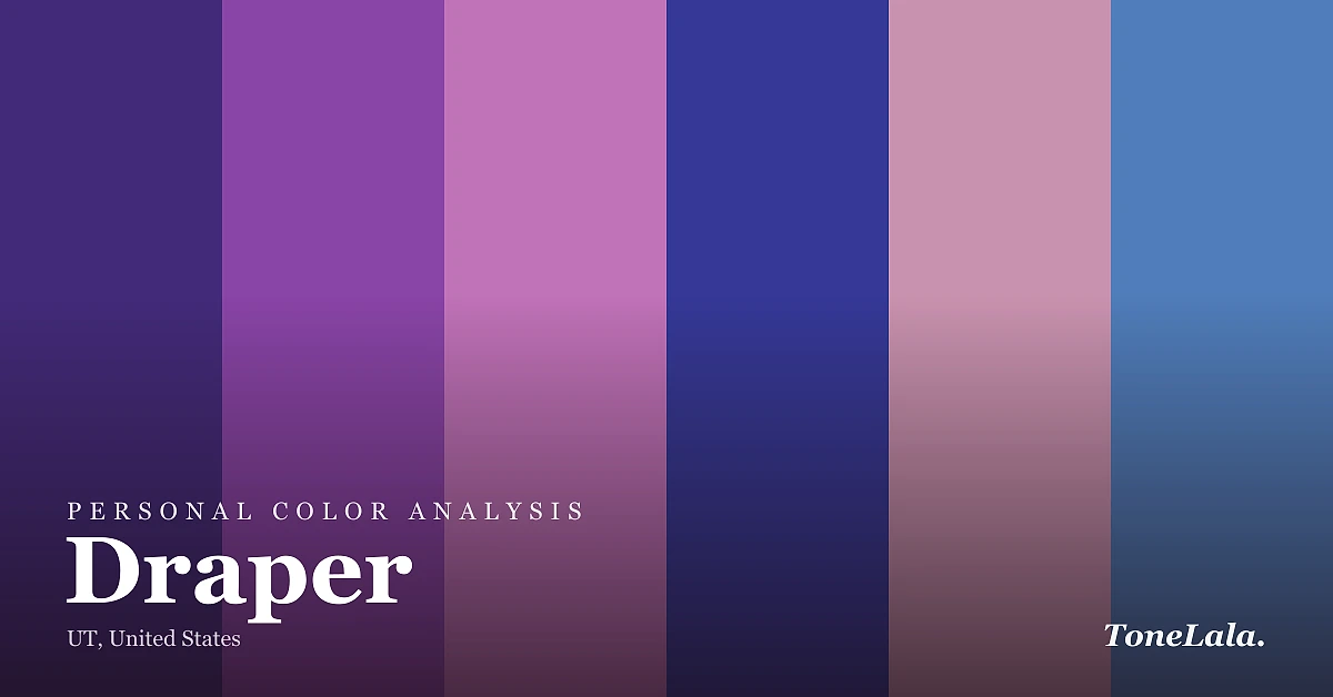 Personal color analysis in Draper — the Draper color palette by ToneLala