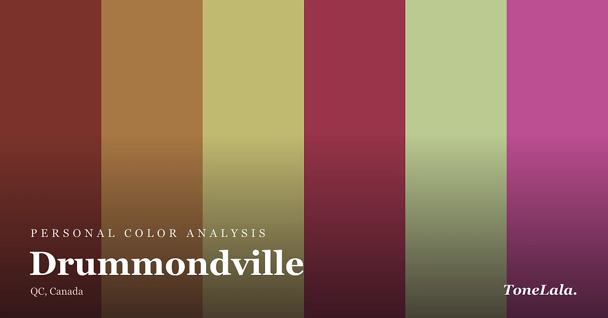 Personal color analysis in Drummondville — the Drummondville color palette by ToneLala