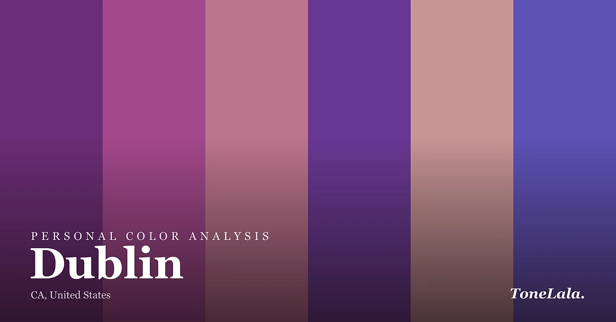 Personal color analysis in Dublin — the Dublin color palette by ToneLala