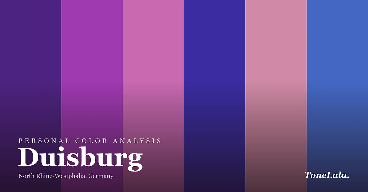 Personal color analysis in Duisburg — the Duisburg color palette by ToneLala