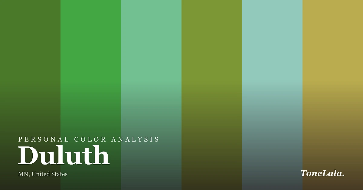 Personal color analysis in Duluth — the Duluth color palette by ToneLala