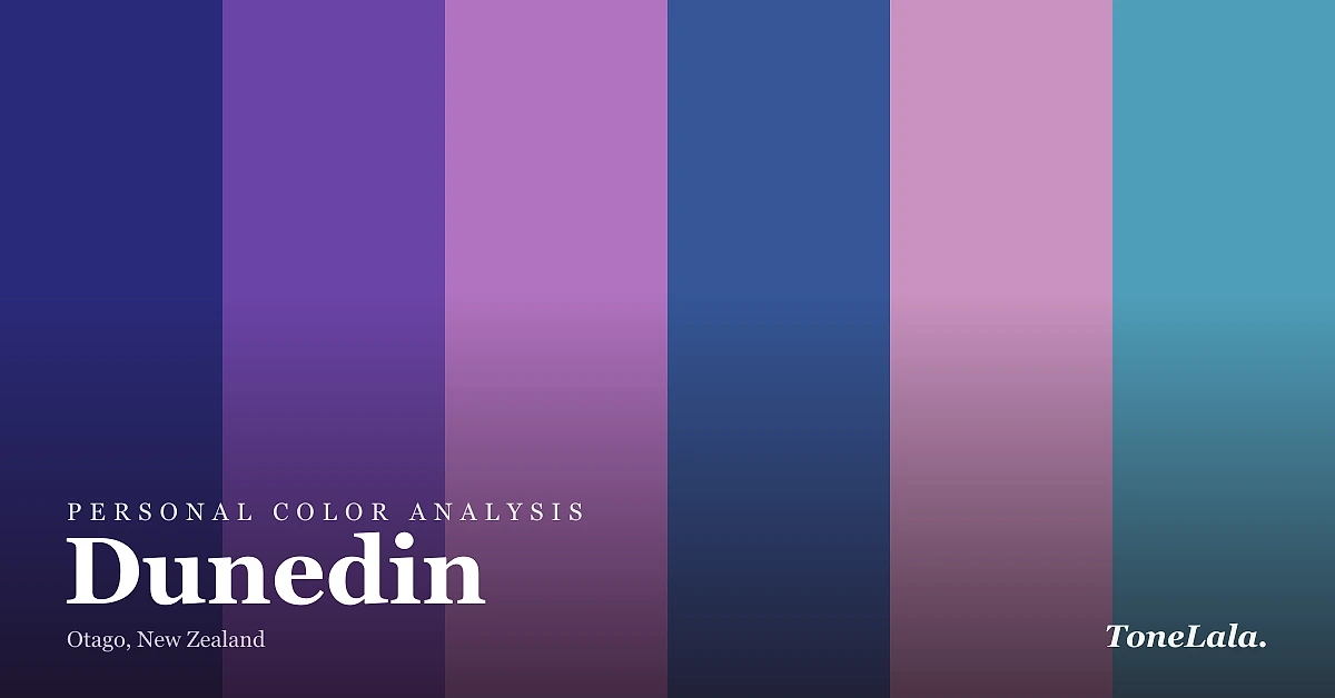 Personal color analysis in Dunedin — the Dunedin color palette by ToneLala