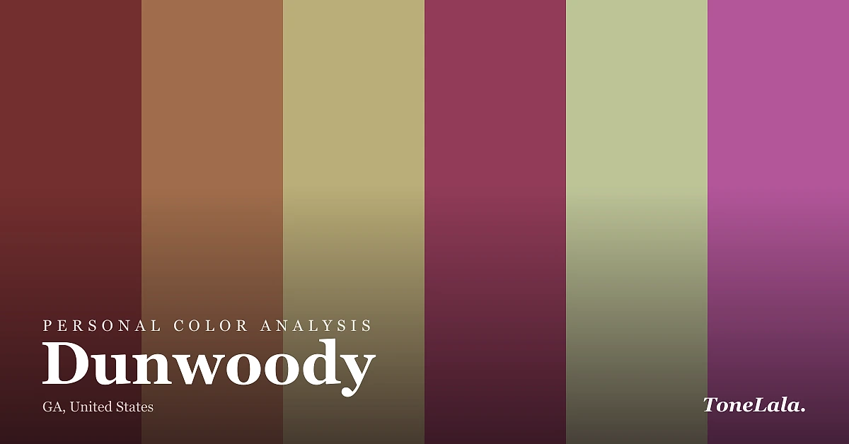 Personal color analysis in Dunwoody — the Dunwoody color palette by ToneLala