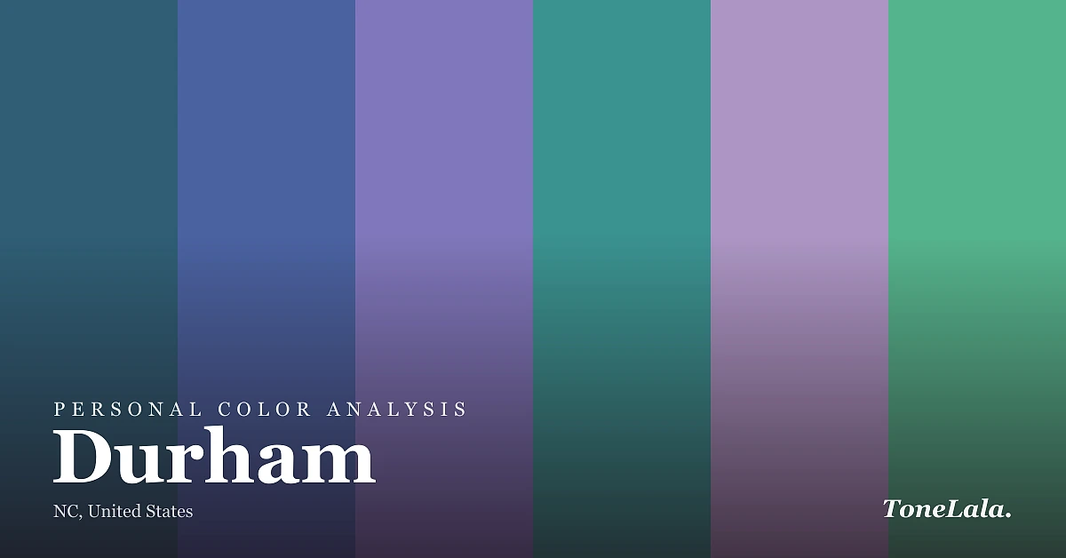 Personal color analysis in Durham — the Durham color palette by ToneLala