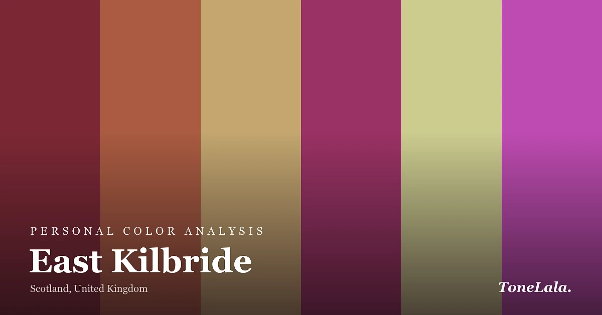 Personal color analysis in East Kilbride, the East Kilbride color palette by ToneLala
