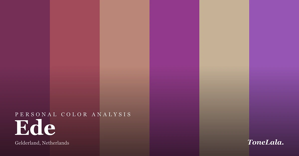 Personal color analysis in Ede — the Ede color palette by ToneLala