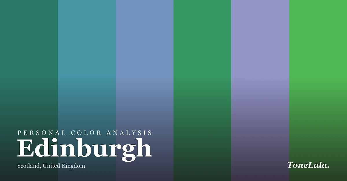 Personal color analysis in Edinburgh — the Edinburgh color palette by ToneLala