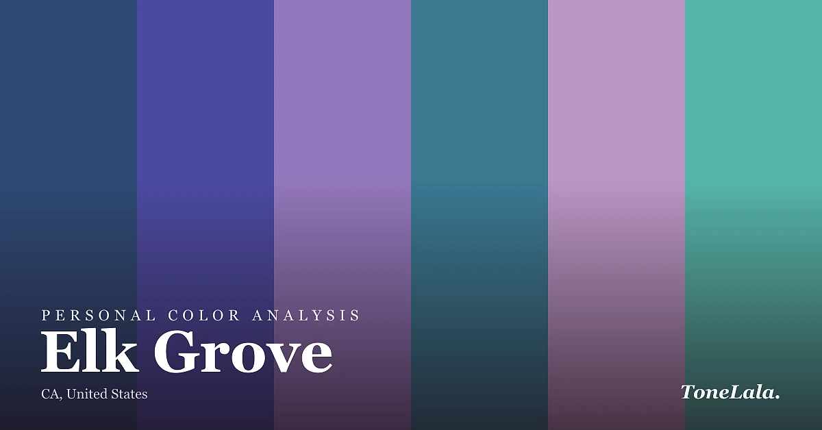 Personal color analysis in Elk Grove — the Elk Grove color palette by ToneLala