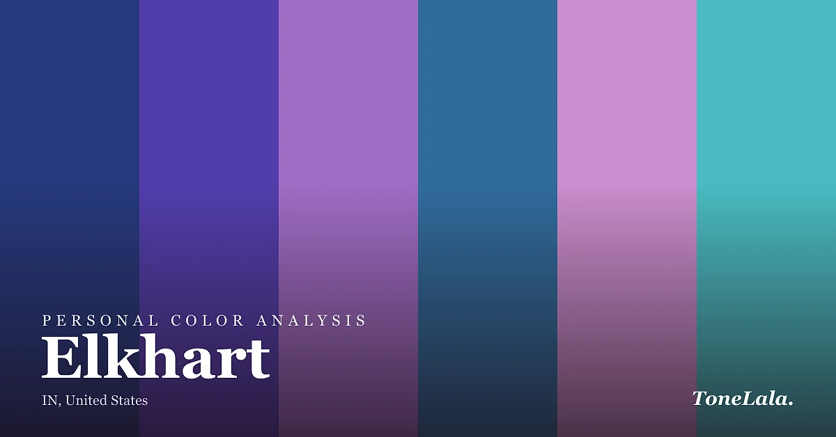 Personal color analysis in Elkhart — the Elkhart color palette by ToneLala