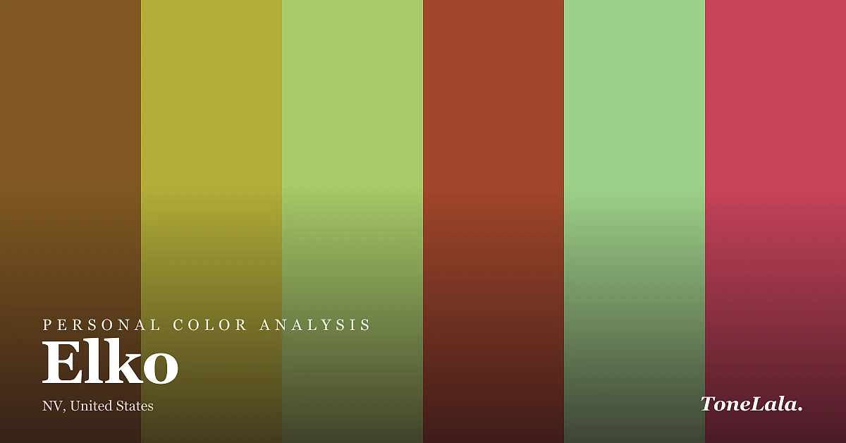 Personal color analysis in Elko — the Elko color palette by ToneLala