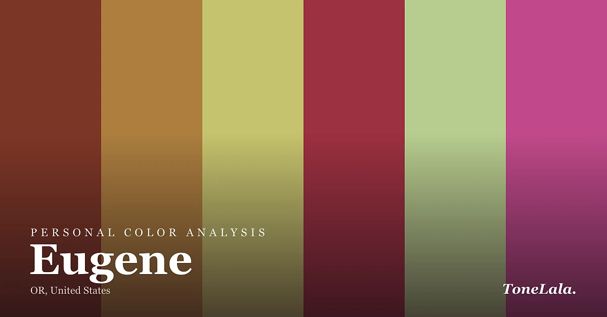 Personal color analysis in Eugene — the Eugene color palette by ToneLala