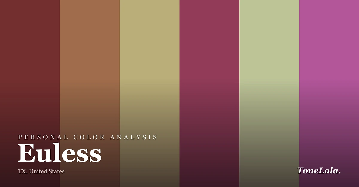 Personal color analysis in Euless — the Euless color palette by ToneLala