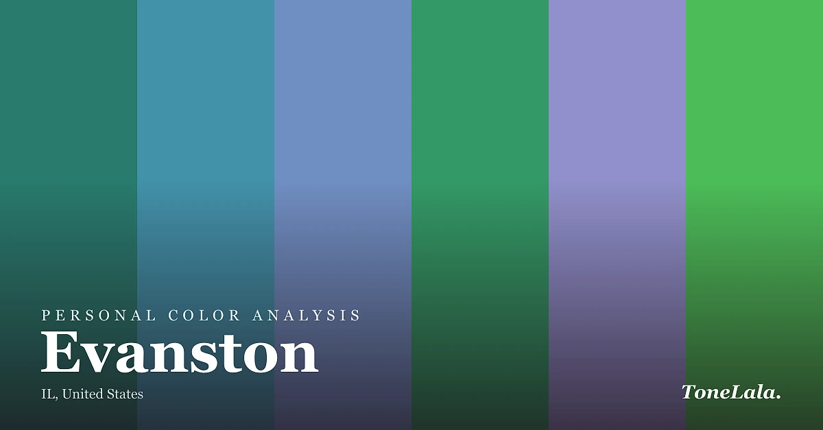 Personal color analysis in Evanston — the Evanston color palette by ToneLala
