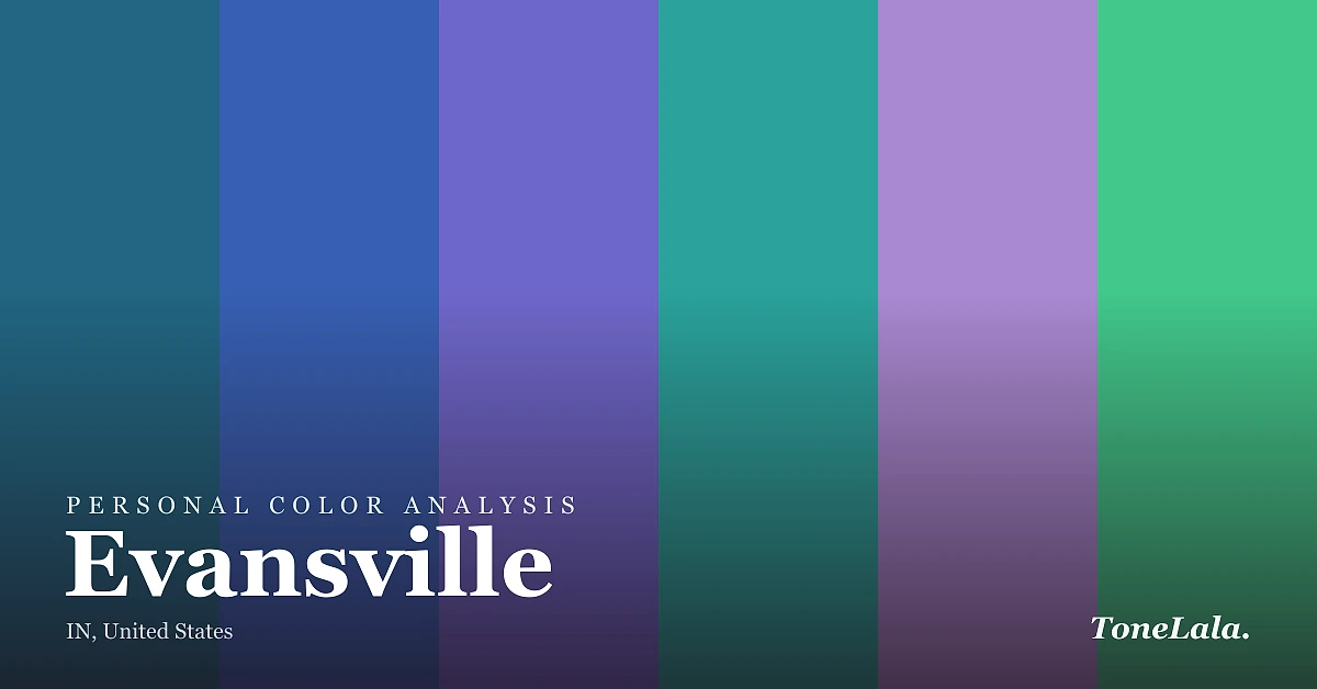 Personal color analysis in Evansville — the Evansville color palette by ToneLala