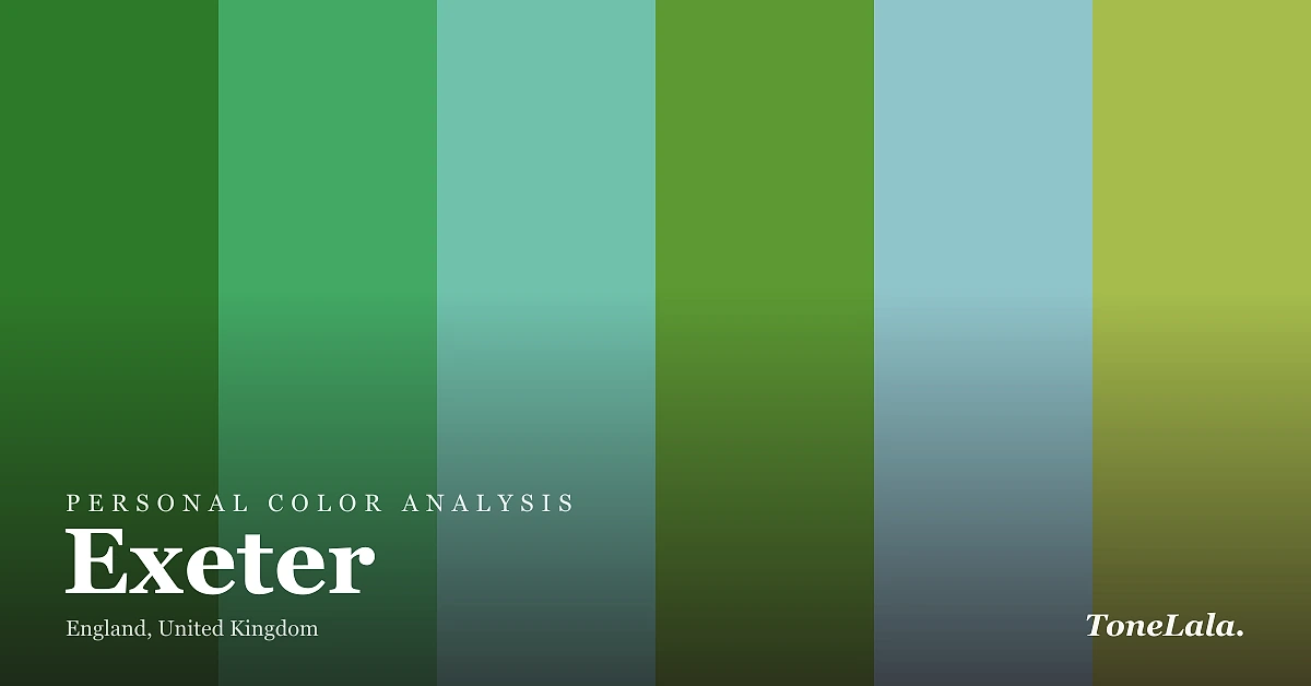 Personal color analysis in Exeter — the Exeter color palette by ToneLala
