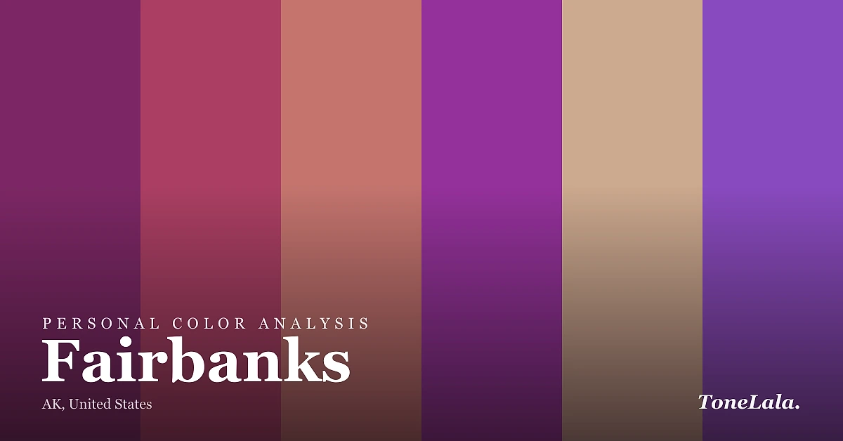 Personal color analysis in Fairbanks — the Fairbanks color palette by ToneLala