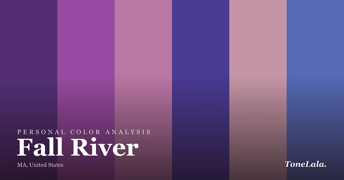 Personal color analysis in Fall River — the Fall River color palette by ToneLala