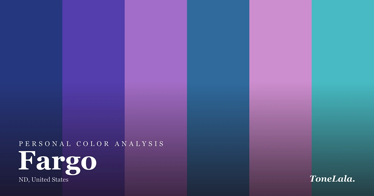 Personal color analysis in Fargo — the Fargo color palette by ToneLala