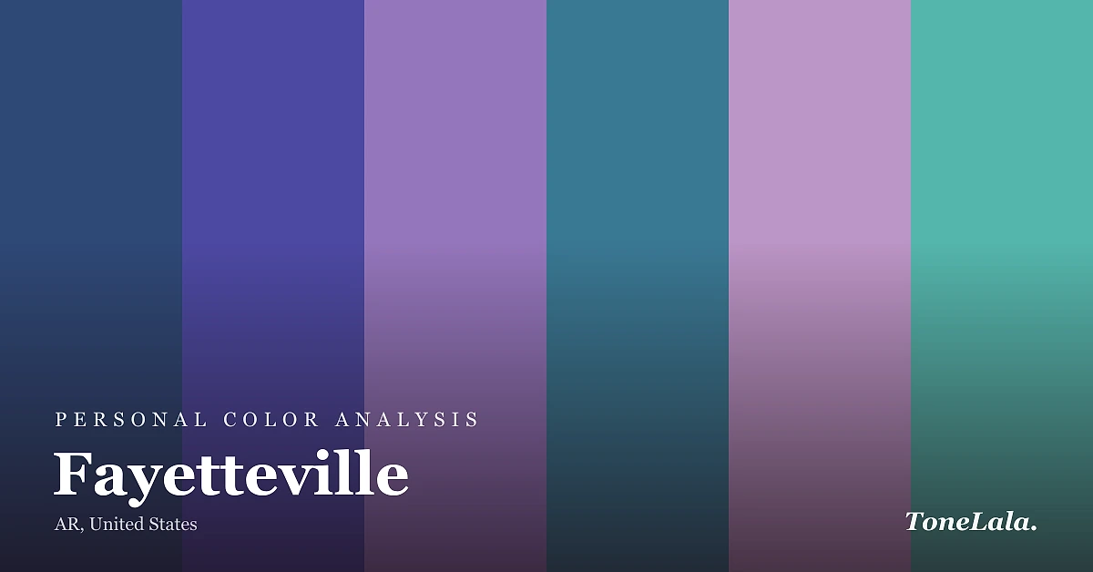 Personal color analysis in Fayetteville — the Fayetteville color palette by ToneLala